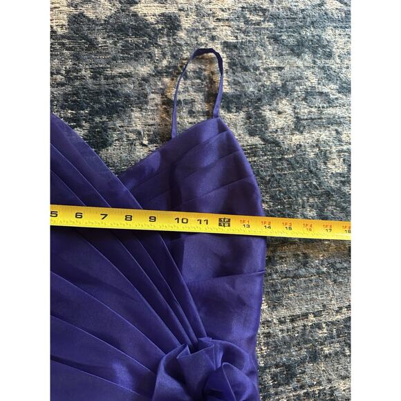 VTG Gunne Sax Formal Gown Size 7/8 Jessica McClintock Purple Tulle Midi 80-90s - Picture 9 of 12